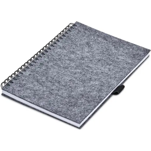 Okiyo Fuji RPET Felt A5 Spiral Notebook Unbranded